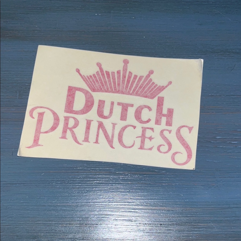 Vintage Dutch Bros “Dutch Princess”Sticker